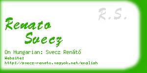 renato svecz business card